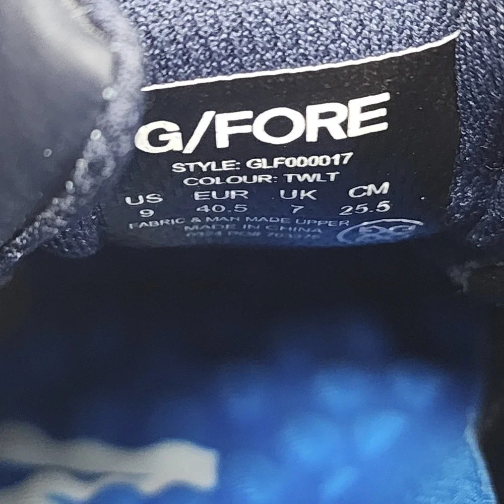 G/FORE MG4X2 Debossed TPU Golf Cross Trainer GLF000017 Womens US 9 Blue Shoes